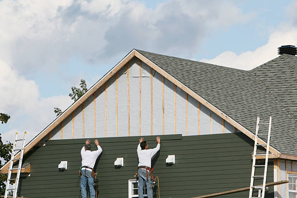 Professional Vinyl Siding technician working in Calhan, CO
